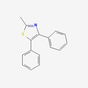 molecular formula C16H13NS B1661950 2-甲基-4,5-二苯基噻唑 CAS No. 3755-83-7