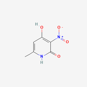 molecular formula C6H6N2O4 B1661962 4-Hydroxy-6-methyl-3-nitro-2-pyridone CAS No. 4966-90-9