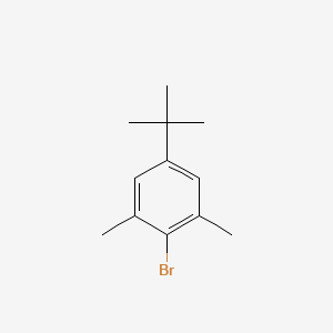 molecular formula C12H17B B1661974 2-Bromo-5-tert-butyl-1,3-dimethylbenzene CAS No. 5345-05-1
