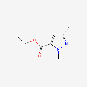 molecular formula C8H12N2O2 B1661988 Ethyl 1,3-dimethyl-1H-pyrazole-5-carboxylate CAS No. 5744-40-1