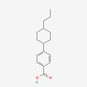 molecular formula C16H22O2 B1662024 4-(trans-4-n-Propylcyclohexyl)benzoic acid CAS No. 65355-29-5