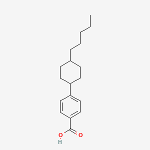 molecular formula C18H26O2 B1662025 4-(trans-4-Pentylcyclohexyl)benzoic acid CAS No. 65355-30-8