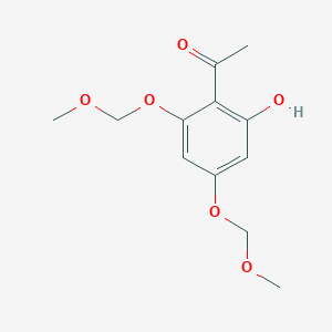 molecular formula C12H16O6 B1662026 1-[2-Hydroxy-4,6-bis(methoxymethoxy)phenyl]ethanone CAS No. 65490-09-7