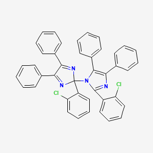 molecular formula C42H28Cl2N4 B1662046 2,2'-Bis(2-chlorophenyl)-4,4',5,5'-tetraphenyl-1,2'-biimidazole CAS No. 7189-82-4