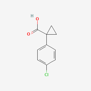 molecular formula C10H9ClO2 B1662048 1-(4-Chlorophenyl)cyclopropanecarboxylic acid CAS No. 72934-37-3