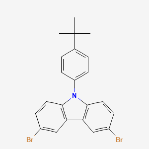 B1662051 3,6-dibromo-9-(4-tert-butylphenyl)-9H-carbazole CAS No. 741293-42-5