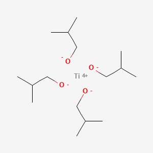 molecular formula C16H36O4Ti B1662052 1-Propanol, 2-methyl-, titanium(4+) salt CAS No. 7425-80-1
