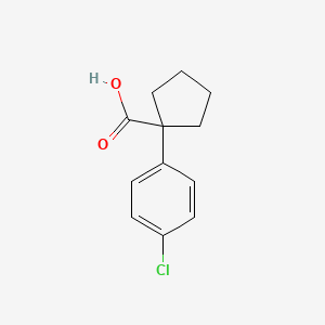 molecular formula C12H13ClO2 B1662066 1-(4-Chlorophenyl)cyclopentanecarboxylic acid CAS No. 80789-69-1