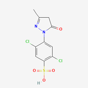molecular formula C10H8Cl2N2O4S B1662070 1-(2,5-二氯-4-磺基苯基)-3-甲基-5-吡唑酮 CAS No. 84-57-1