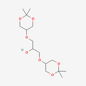 B1662074 1,3-Bis[(2,2-dimethyl-1,3-dioxan-5-yl)oxy]-2-propanol CAS No. 847682-00-2