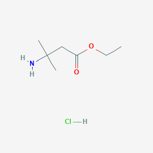 molecular formula C7H16ClNO2 B1662078 Ethyl 3-amino-3-methylbutanoate hydrochloride CAS No. 85532-40-7