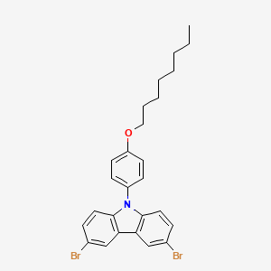molecular formula C26H27Br2NO B1662091 3,6-Dibromo-9-(4-octoxyphenyl)carbazole CAS No. 917773-26-3