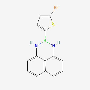 molecular formula C14H10BBrN2S B1662095 2-(5-Bromo-2-thienyl)-2,3-dihydro-1H-naphtho[1,8-de][1,3,2]diazaborine CAS No. 927384-46-1