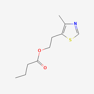 molecular formula C10H15NO2S B1662098 2-(4-甲基噻唑-5-基)乙基丁酸酯 CAS No. 94159-31-6