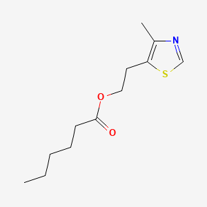 molecular formula C12H19NO2S B1662099 2-(4-甲基-5-噻唑基)乙基己酸酯 CAS No. 94159-32-7