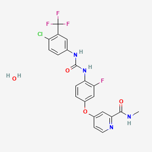molecular formula C21H17ClF4N4O4 B1662115 Regorafenib Monohydrate CAS No. 1019206-88-2