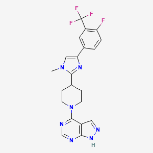 molecular formula C21H19F4N7 B1662125 Ly2584702 CAS No. 1082949-67-4