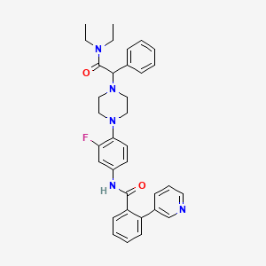 molecular formula C34H36FN5O2 B1662126 (R)-JNJ-31020028 CAS No. 1094873-14-9