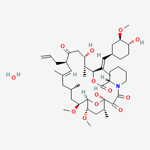 molecular formula C44H71NO13 B1662129 (1R,9S,12S,13R,14S,17R,21S,23S,24R,25S,27R)-1,14-dihydroxy-12-[(E)-1-[(1R,3R,4R)-4-hydroxy-3-methoxycyclohexyl]prop-1-en-2-yl]-23,25-dimethoxy-13,19,21,27-tetramethyl-17-prop-2-enyl-11,28-dioxa-4-azatricyclo[22.3.1.04,9]octacos-18-ene-2,3,10,16-tetrone;hydrate CAS No. 109581-93-3