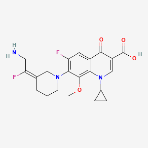 molecular formula C21H23F2N3O4 B1662133 Acorafloxacin CAS No. 878592-87-1