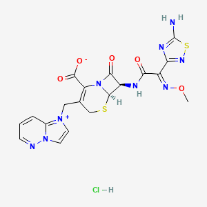 molecular formula C19H18ClN9O5S2 B1662134 Cefozopran monohydrochloride CAS No. 113981-44-5