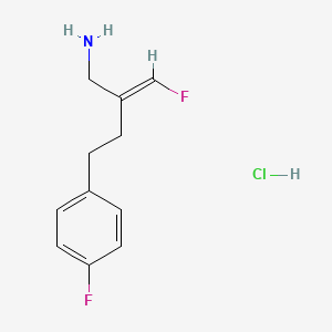molecular formula C11H14ClF2N B1662143 Mofegiline hydrochloride CAS No. 120635-25-8