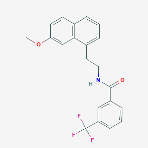 Benzamide, N-(2-(7-methoxy-1-naphthalenyl)ethyl)-3-(trifluoromethyl)-