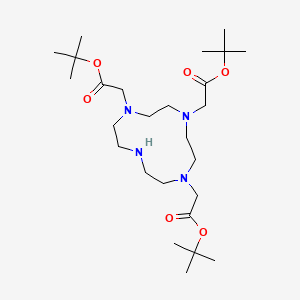 molecular formula C26H50N4O6 B1662151 Tri-tert-butyl 1,4,7,10-tetraazacyclododecane-1,4,7-triacetate CAS No. 122555-91-3