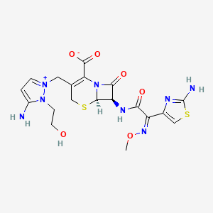 molecular formula C19H22N8O6S2 B1662153 头孢塞利 CAS No. 122841-10-5