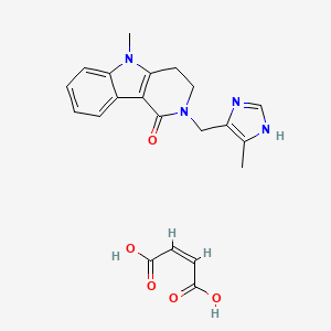 molecular formula C21H22N4O5 B1662154 Alosetron ((Z)-2-butenedioate) CAS No. 122852-43-1