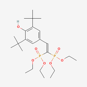 4-[2,2-Bis(diethoxyphosphoryl)ethenyl]-2,6-ditert-butylphenol
