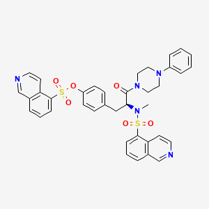(S)-4-(2-(N-methylisoquinoline-5-sulfonamido)-3-oxo-3-(4-phenylpiperazin-1-yl)propyl)phenyl isoquinoline-5-sulfonate