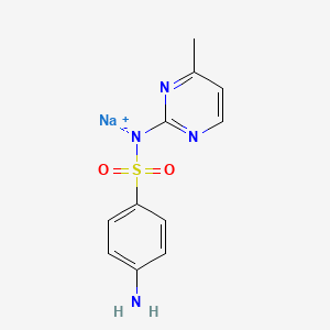 molecular formula C11H12N4NaO2S B1662170 Benzenesulfonamide, 4-amino-N-(4-methyl-2-pyrimidinyl)-, sodium salt (1:1) CAS No. 127-58-2