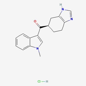 molecular formula C17H18ClN3O B1662180 Ramosetron hydrochloride CAS No. 132907-72-3