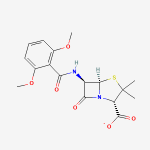 molecular formula C17H19N2O6S- B1662181 Methicillin sodium CAS No. 132-92-3
