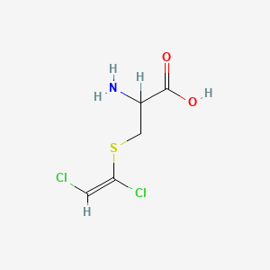 molecular formula C5H7Cl2NO2S B1662186 (E)-S-(1,2-二氯乙烯基)-L-半胱氨酸 CAS No. 13419-46-0