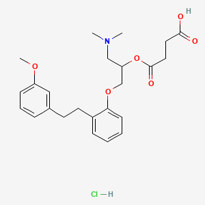 molecular formula C24H32ClNO6 B1662191 Sarpogrelate hydrochloride CAS No. 135159-51-2