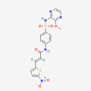 molecular formula C18H15N5O6S2 B1662192 Necrosulfonamide CAS No. 1360614-48-7