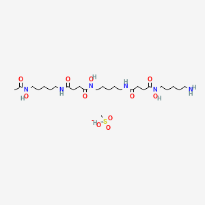 B1662195 Deferoxamine mesylate CAS No. 138-14-7