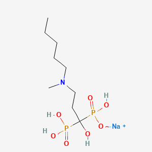 molecular formula C9H22NNaO7P2 B1662197 Ibandronate sodium CAS No. 138844-81-2