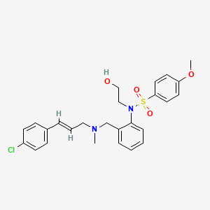 molecular formula C₂₆H₂₉ClN₂O₄S B1662199 甲氧基苯磺酰胺 CAS No. 139298-40-1