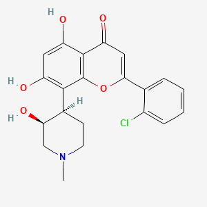 molecular formula C₂₁H₂₀ClNO₅ B1662207 Flavopiridol CAS No. 146426-40-6
