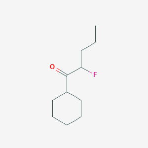 molecular formula C11H19FO B166221 1-Cyclohexyl-2-fluoropentan-1-one CAS No. 138042-74-7