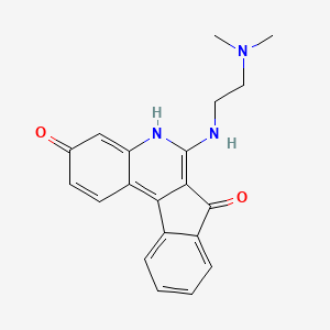 molecular formula C₂₀H₁₉N₃O₂ B1662211 TAS-103 free base CAS No. 174634-08-3