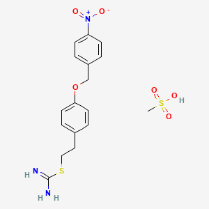 molecular formula C17H21N3O6S2 B1662221 KB-R7943 mesylate CAS No. 182004-65-5