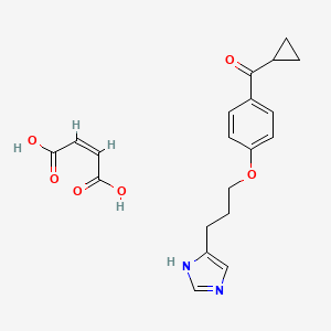molecular formula C20H22N2O6 B1662222 Ciproxifan maleate CAS No. 184025-19-2