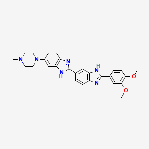 molecular formula C27H28N6O2 B1662223 (E)-C-HDMAPP ammonium CAS No. 188860-26-6
