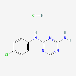 molecular formula C9H9Cl2N5 B1662227 Chlorazanil Hydrochloride CAS No. 2019-25-2