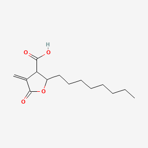 4-Methylene-2-octyl-5-oxotetrahydrofuran-3-carboxylic acid