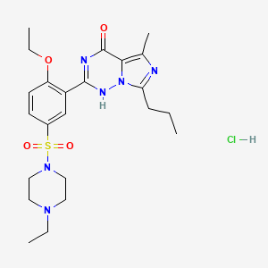 molecular formula C23H33ClN6O4S B1662231 Vardenafil Hydrochloride CAS No. 224785-91-5